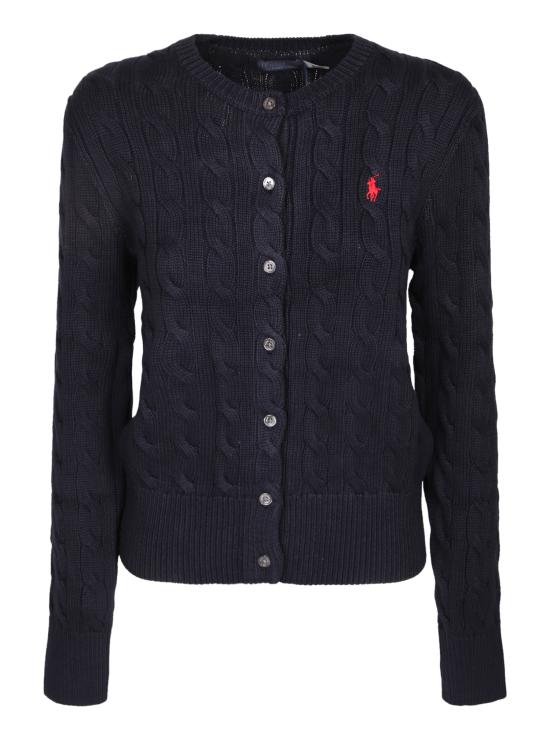 26SS 폴로 랄프로렌 폴로 자수 케이블 니트 가디건 211971868 008 Blue
