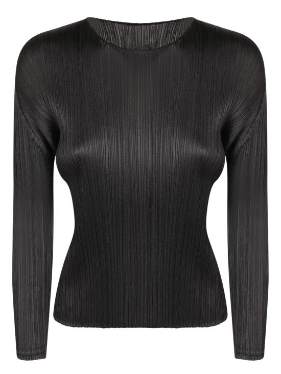 26SS 이세이 미야케 긴팔 티셔츠 PP66JK121 15 Black