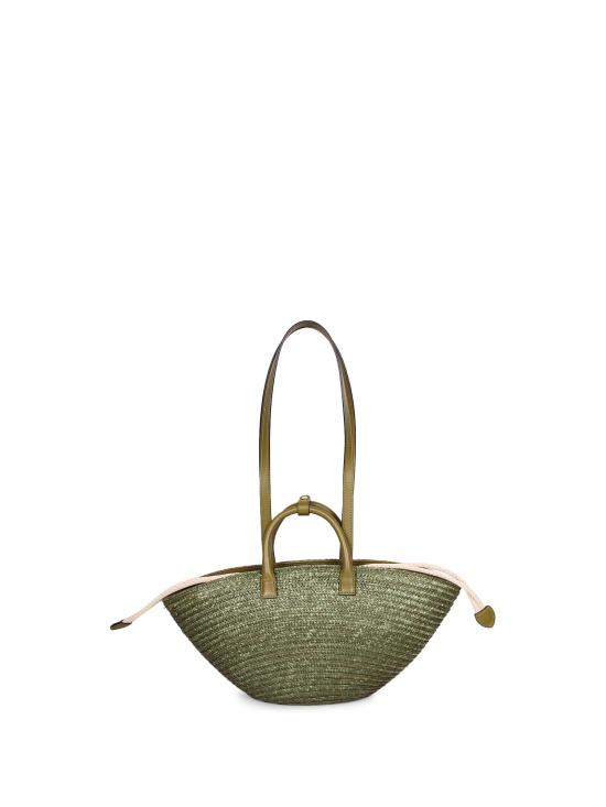 26SS 비아지니 토트백 9065 RAFFIA MILITARE Green