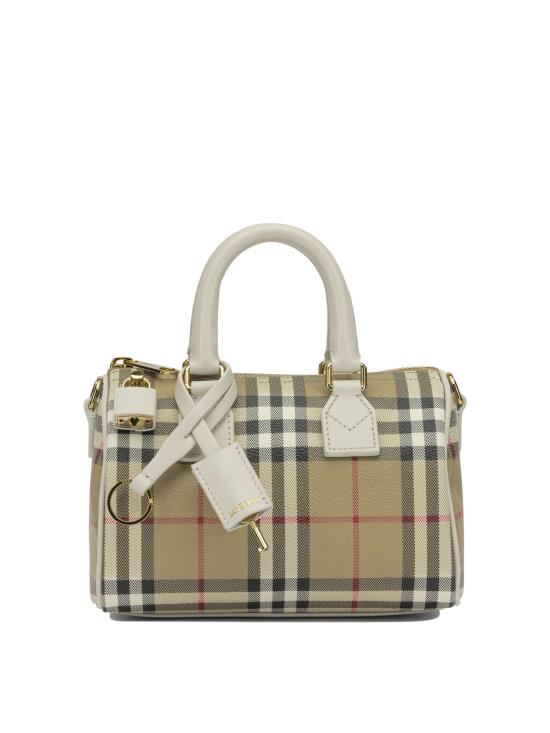 26SS 버버리 미니 체크 볼링 백 8125107 Beige