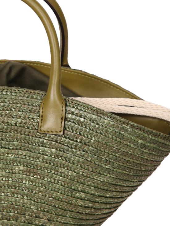 26SS 비아지니 토트백 9149 RAFFIA OLIVA Green - BIAGINI