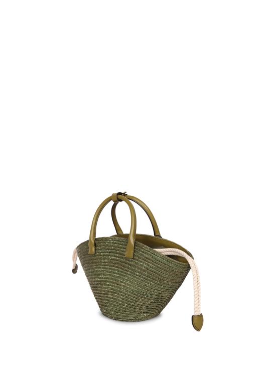 26SS 비아지니 토트백 9149 RAFFIA OLIVA Green - BIAGINI