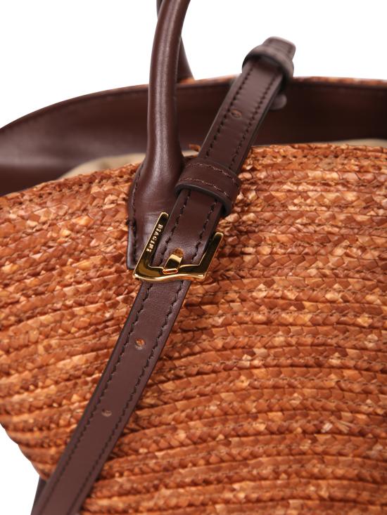 26SS 비아지니 토트백 9149 RAFFIA RAME Brown - BIAGINI