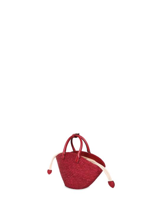 26SS 비아지니 토트백 9149 RAFFIA WINE Bordeaux - BIAGINI