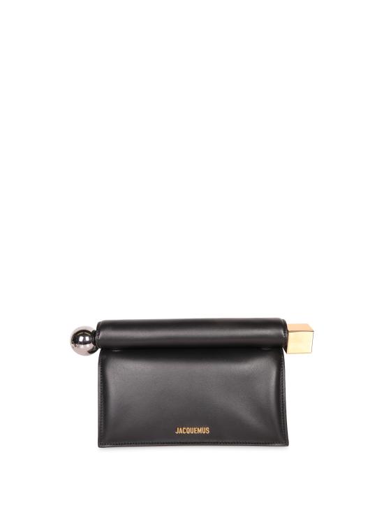 26SS 자크뮈스 론드 까레 클러치 BAW00356 AC27L14 990 Black