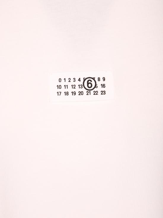 26SS MM6 메종마르지엘라 Numeric 코튼 티셔츠 SH0GC0032 M20170 101 White - MM6 MAISON MARGIELA