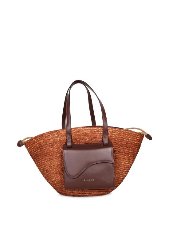 26SS 비아지니 토트백 9042 RAFFIA RAME Metallic