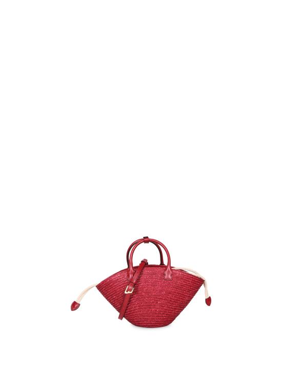26SS 비아지니 토트백 9149 RAFFIA WINE Bordeaux