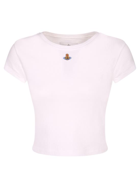 26SS 비비안웨스트우드 베이비 페루 티셔츠 1G010019 J009C A401 White