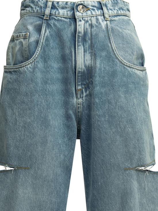 26SS 마르지엘라 코인 슬래쉬 디테일 진 S51LA0051S30513470 Light blue - MAISON MARGIELA