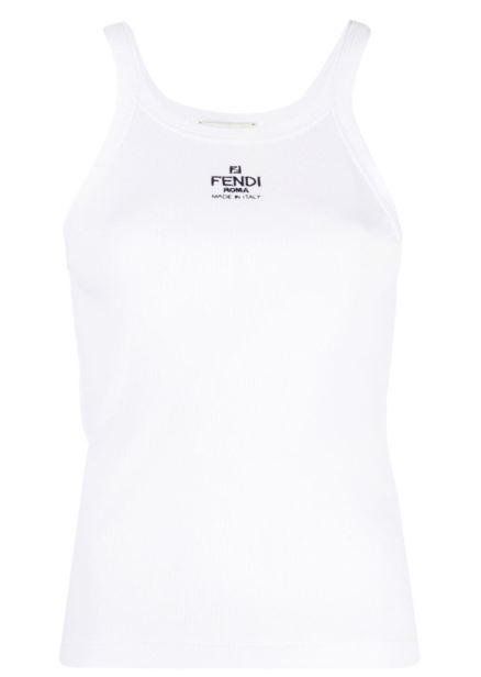 26SS 펜디 코튼 탑 FS7966ANQMF0ZNM White