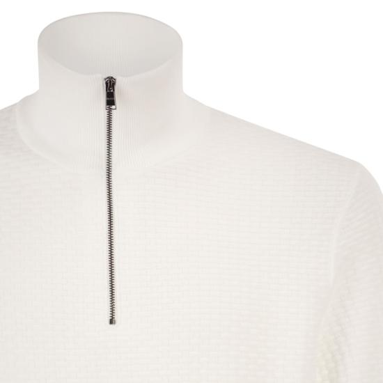  보스 집업 니트 50555118 WHITE - BOSS