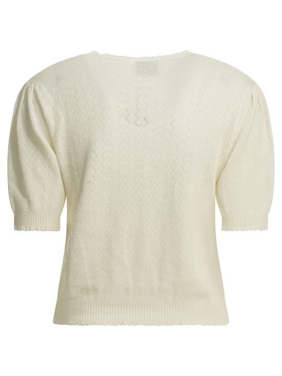 26SS 라키 가디건 CHEVRONPANNA White - RAKKI