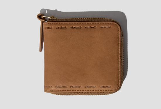 26SS 비즈빔 남성지갑 가죽 접이식 지갑 0126103003023 카멜색