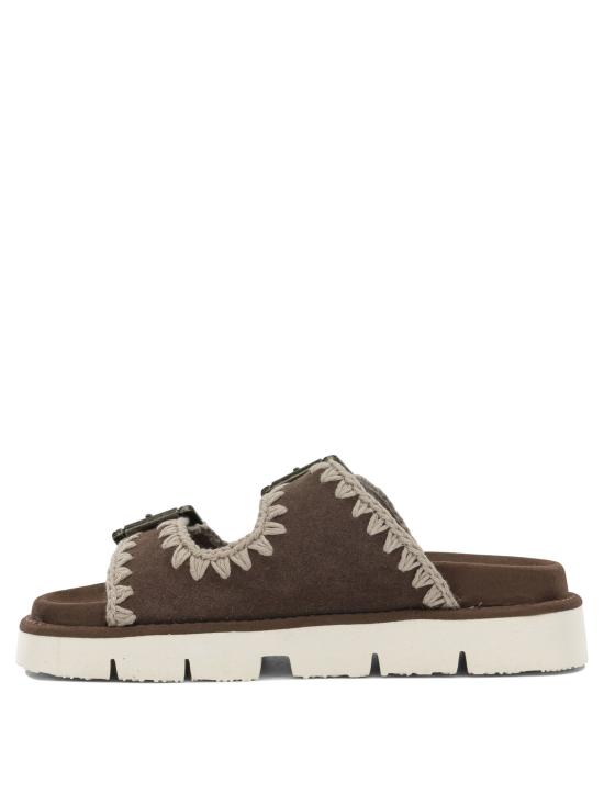 26SS 모우 뮬/슬리퍼 MU SW461005ARPB Brown - MOU