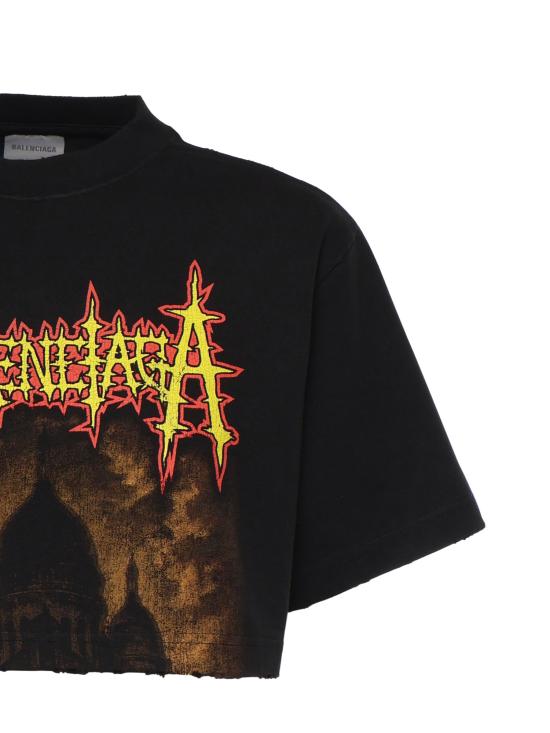 26SS 발렌시아가 반팔 티셔츠 871735 TUVE11000 Black - BALENCIAGA