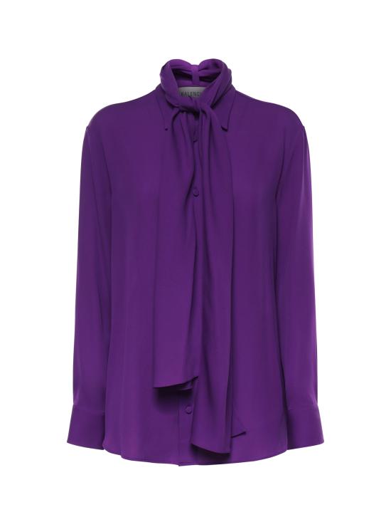 26SS 발렌시아가 블라우스 872329 TUN135210 PURPLE