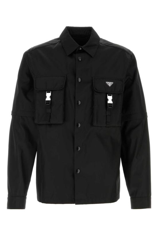 26SS 프라다 긴팔 셔츠 SC548SOOO1WQ8 F0002 BLACK