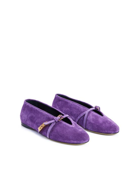 26SS 모스키노 플랫 슈즈 MA11050C0O ME0 650 viola VIOLA - MOSCHINO