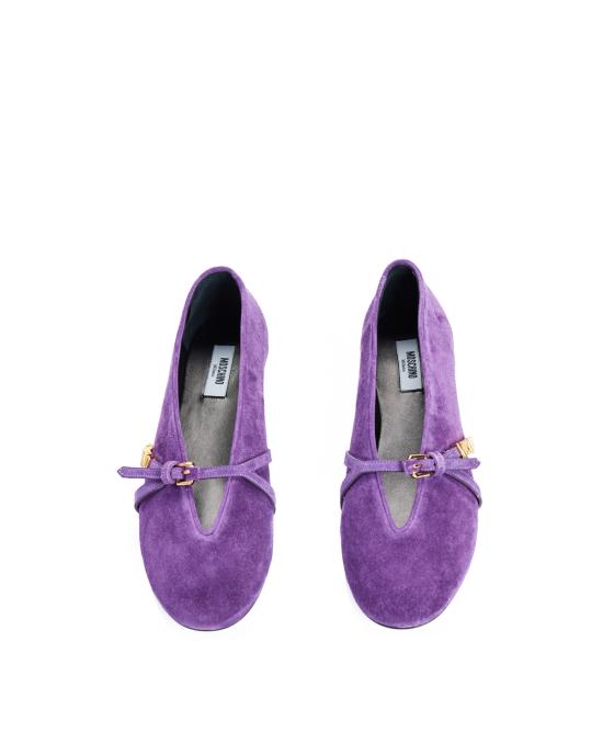 26SS 모스키노 플랫 슈즈 MA11050C0O ME0 650 viola VIOLA - MOSCHINO