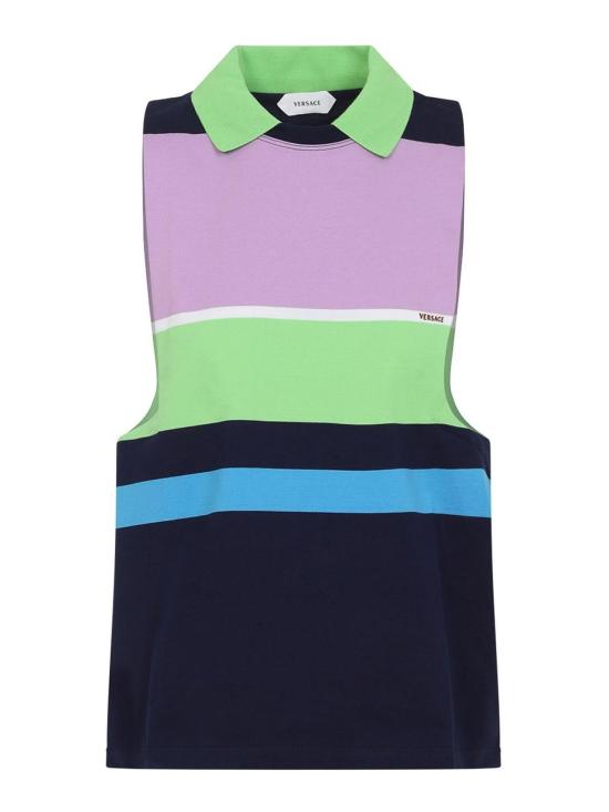 26SS 베르사체 폴로 티셔츠 10245081A178906PD40 Nude Neutrals