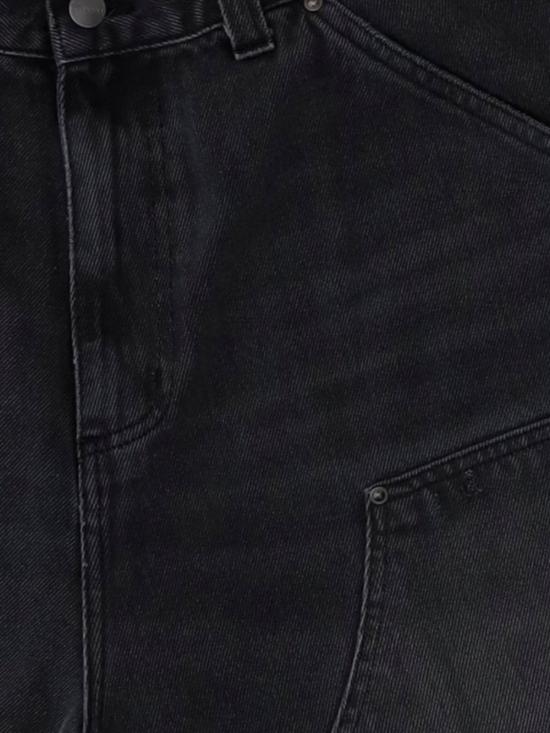 26SS 칼하트 WIP 아덴 더블 니 쇼츠 I036272 89B7BLACK GRIND WASH - CARHARTT WIP