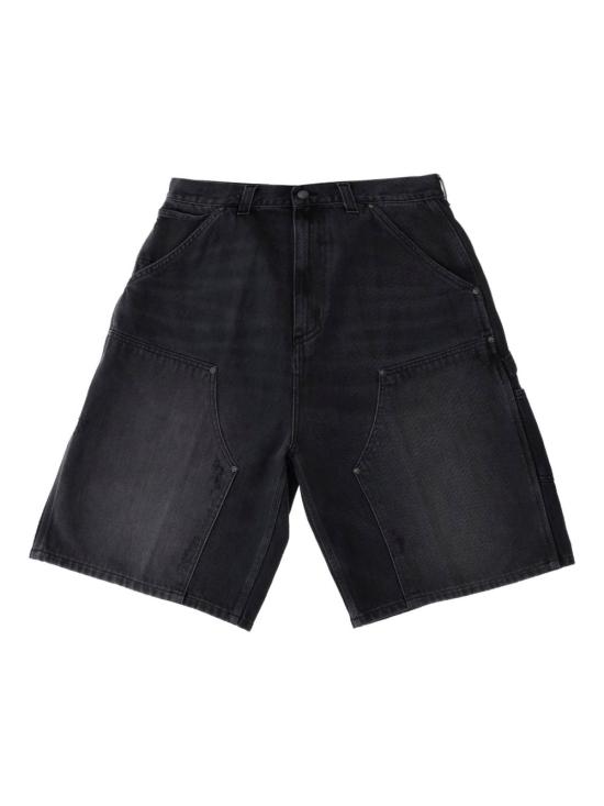 26SS 칼하트 WIP 아덴 더블 니 쇼츠 I036272 89B7BLACK GRIND WASH