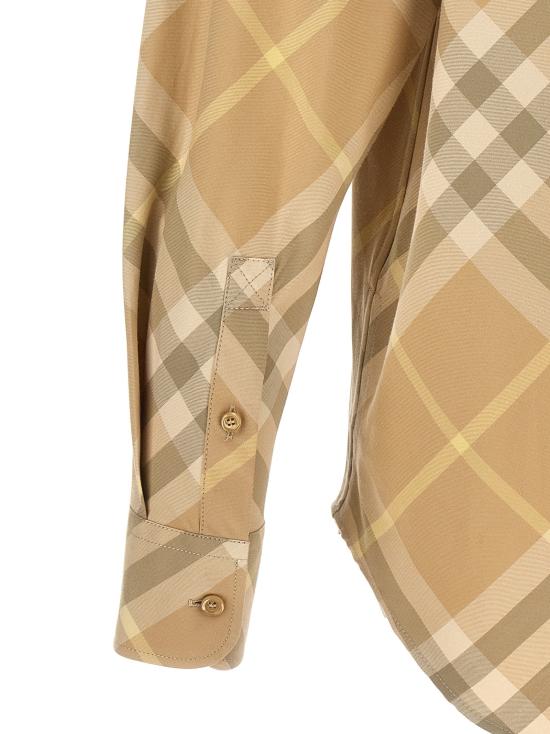  버버리 체크 긴팔 셔츠 8082194FLAX - BURBERRY