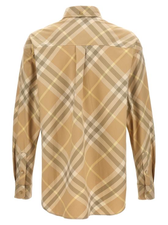  버버리 체크 긴팔 셔츠 8082194FLAX - BURBERRY
