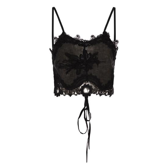 26SS 마우리치오 미코노스 민소매 티셔츠 W08560781 BLACK
