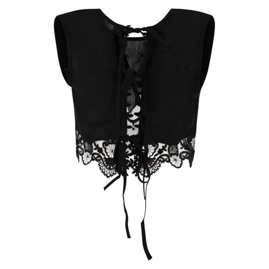 26SS 마우리치오 미코노스 민소매 티셔츠 W08370881 BLACK - MAURIZIO MYKONOS