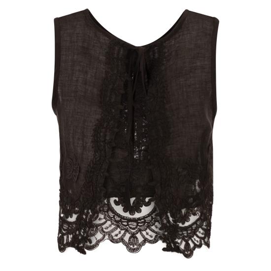 26SS 마우리치오 미코노스 민소매 티셔츠 W08151081 DARK BROWN - MAURIZIO MYKONOS