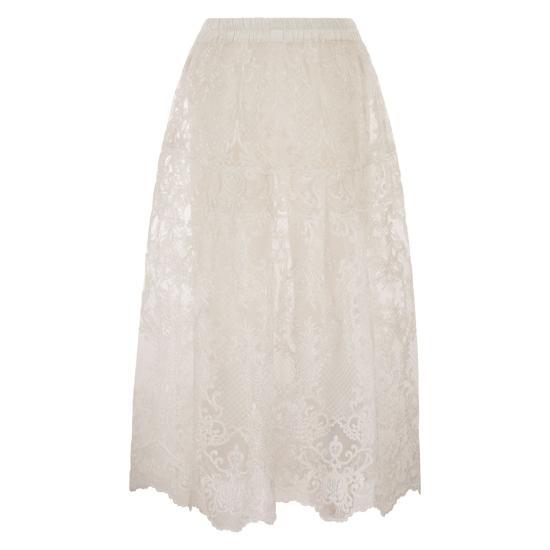 26SS 마우리치오 미코노스 미디 스커트 W04091981 WHITE - MAURIZIO MYKONOS