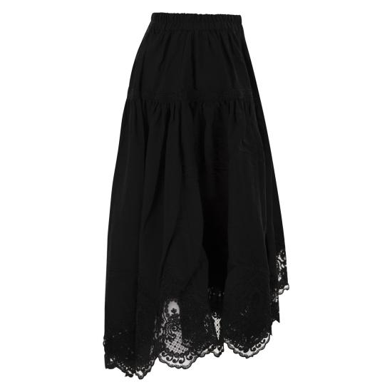 26SS 마우리치오 미코노스 미디 스커트 W04080281 BLACK - MAURIZIO MYKONOS