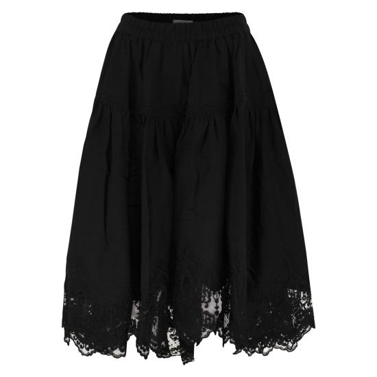 26SS 마우리치오 미코노스 미디 스커트 W04080281 BLACK