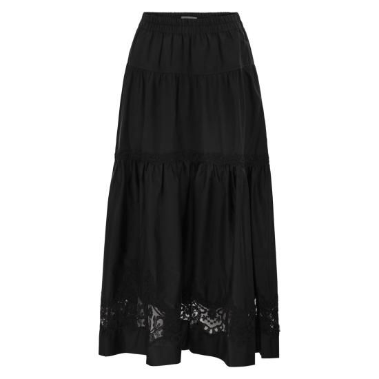 26SS 마우리치오 미코노스 롱 스커트 W04060581 BLACK