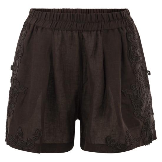 26SS 마우리치오 미코노스 숏팬츠 W01320781 DARK BROWN