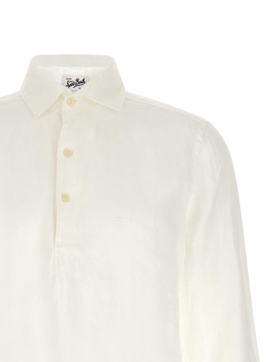 26SS 세인트바쓰 폴로 티셔츠 RAPHAELPOLOLONGLINEN01WHITE - MC2 SAINT BARTH