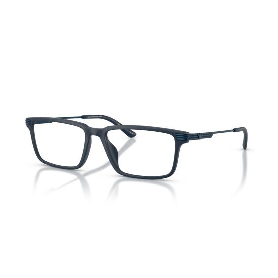 26SS 엠포리오 아르마니 안경 0Ea3268u 직사각형 검정색 무광 안경 - EMPORIO ARMANI