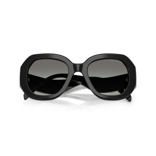  조르지오 아르마니 선글라스 0Ar8248 오버사이즈 기하학적 블랙  (골드 액센트) - GIORGIO ARMANI