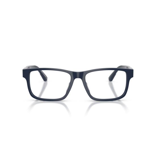 26SS 엠포리오 아르마니 안경 0Ea3265u 금속 장식이 있는 직사각형 블랙 아세테이트 안경 - EMPORIO ARMANI