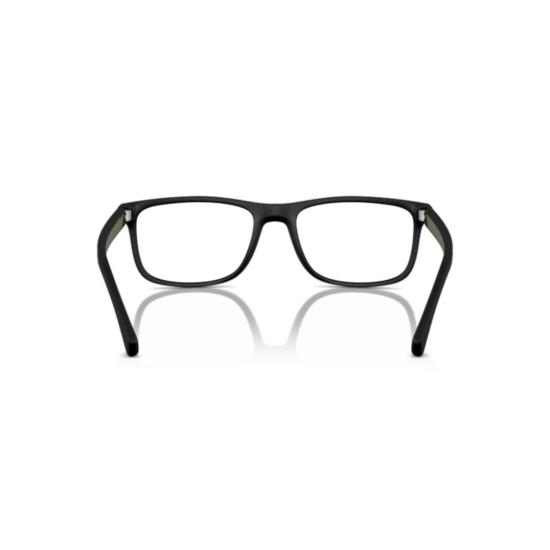 26SS 엠포리오 아르마니 안경 0Ea3147 무광 블랙 프레임 직사각형 안경 - EMPORIO ARMANI