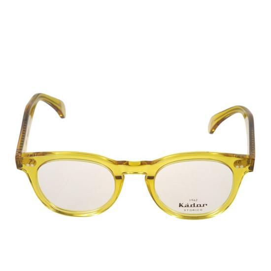  카돌 선글라스 턱슨 반투명 옐로우 라운드 스퀘어 안경 (유광 마감)