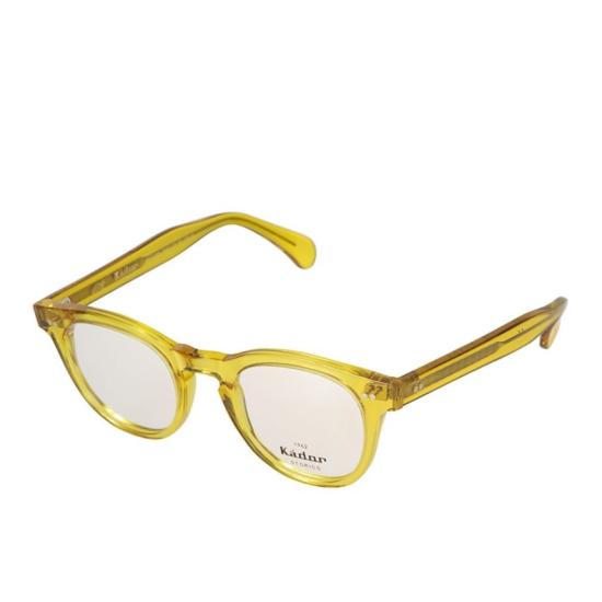  카돌 선글라스 턱슨 반투명 옐로우 라운드 스퀘어 안경 (유광 마감) - KADOR
