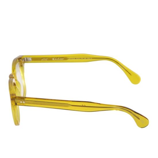  카돌 선글라스 턱슨 반투명 옐로우 라운드 스퀘어 안경 (유광 마감) - KADOR