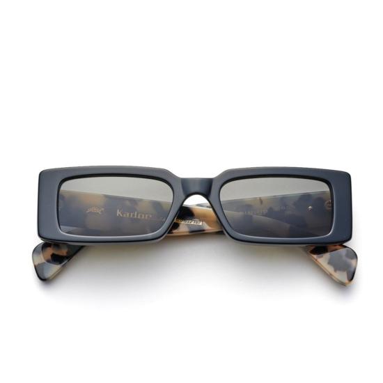  카돌 선글라스 호피 무늬 다리가 있는 핀업 스타일의 직사각형