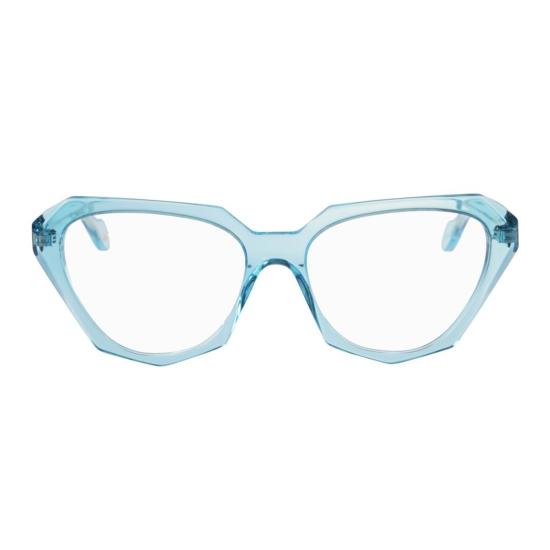  카돌 안경 카트린 라이트 반투명 라이트 블루 기하학적 안경
