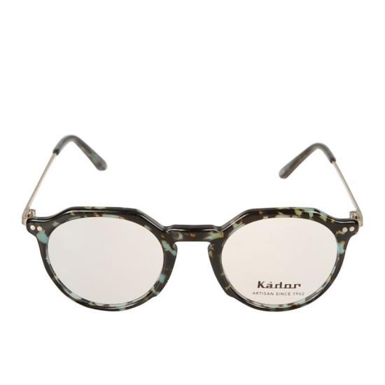  카돌 선글라스 Rayan 호피 무늬 원형 안경테 (금속 템플 포함)