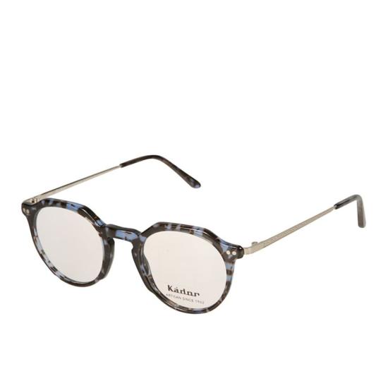  카돌 선글라스 Rayan 원형 호피무늬 안경테, 은은한 파란색 포인트 - KADOR