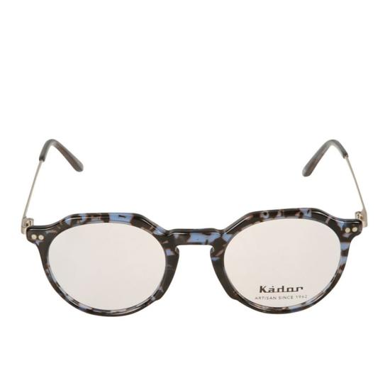  카돌 선글라스 Rayan 원형 호피무늬 안경테, 은은한 파란색 포인트